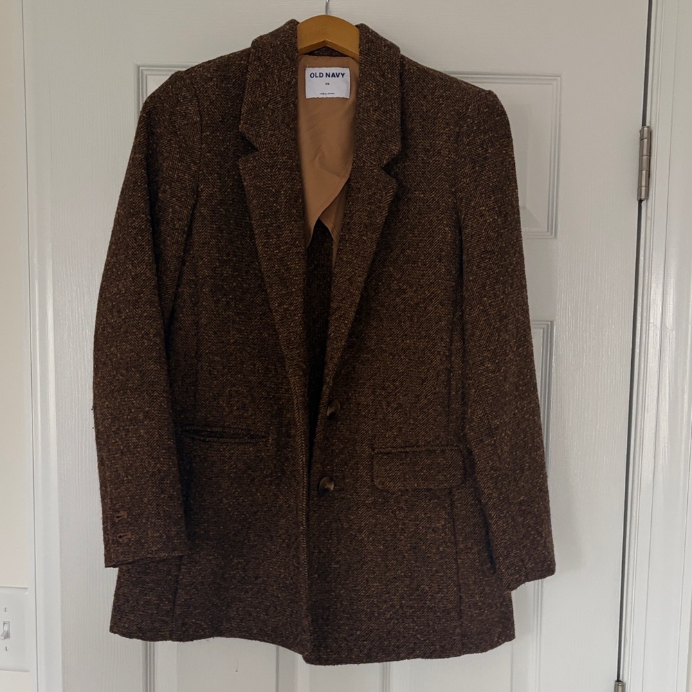 Old Navy Tweed Brown Jacket